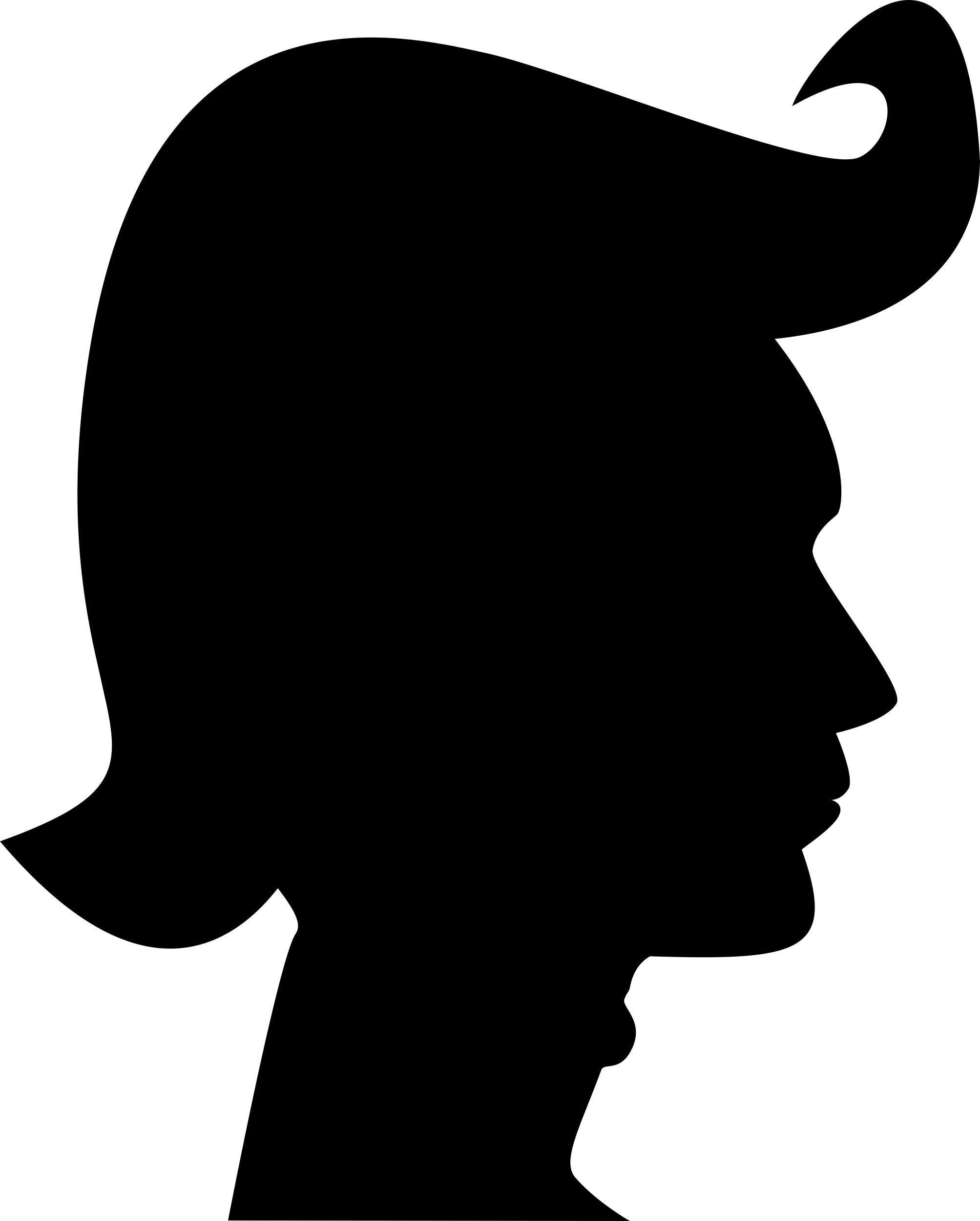 Hair Style Silhouette Stencil Svg Design File Free Vectors